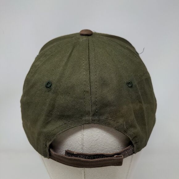 NRA Strapback Hat Green Brown Adjustable 58 CM Embroidered Logo 2nd Amendment - Picture 5 of 7